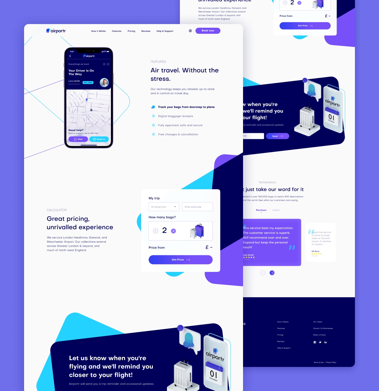 AirPortr – Luggage carrying service for traveling - Website Development - Photo 12