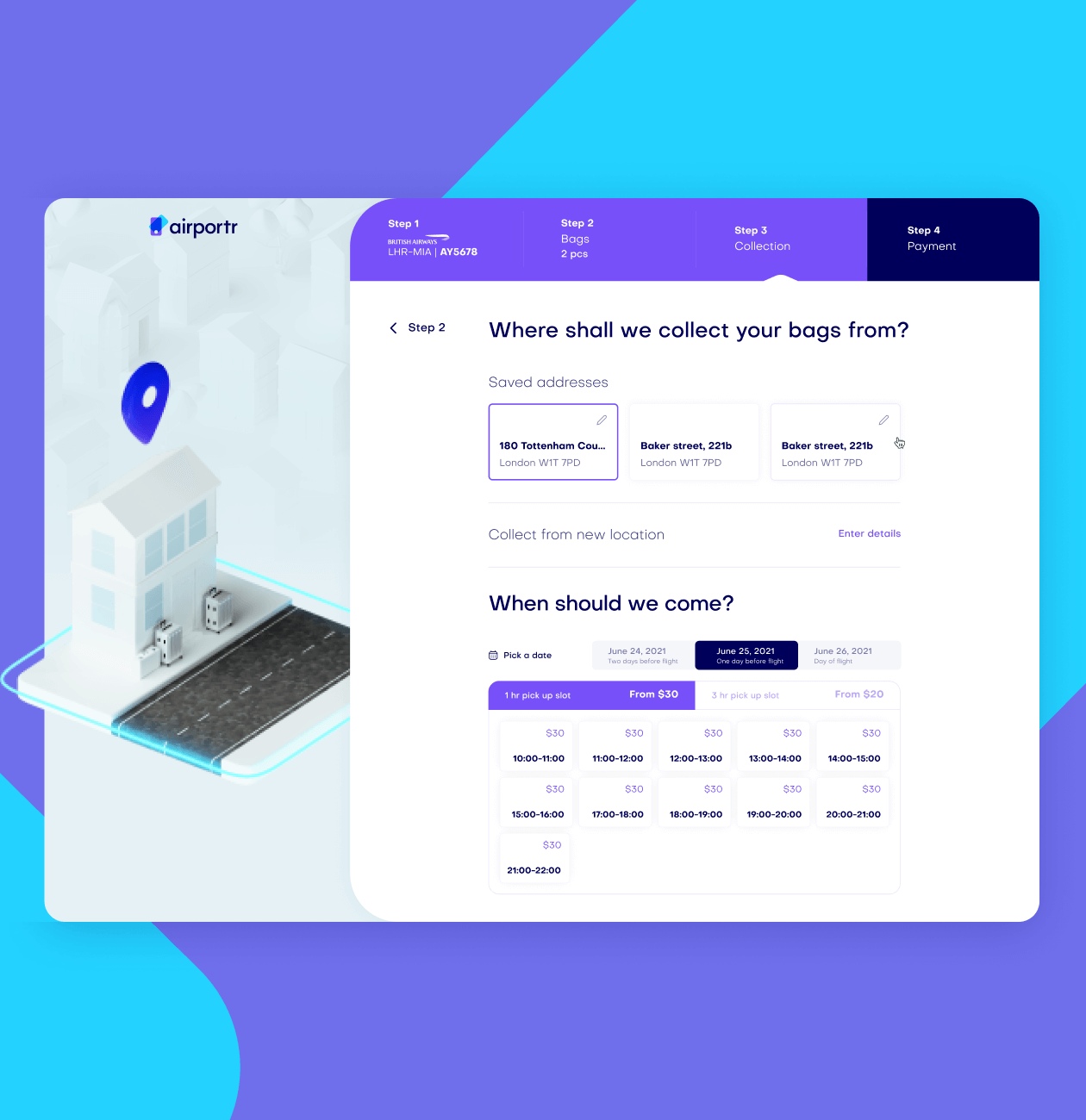 AirPortr – Luggage carrying service for traveling - Website Development - Photo 7