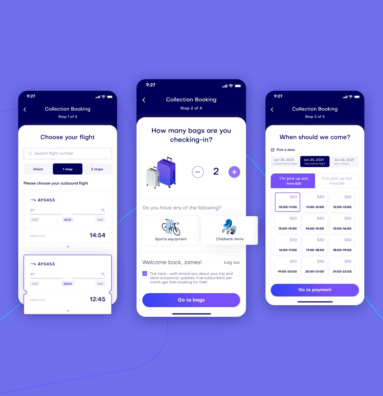 AirPortr – Luggage carrying service for traveling - Website Development - Photo 8