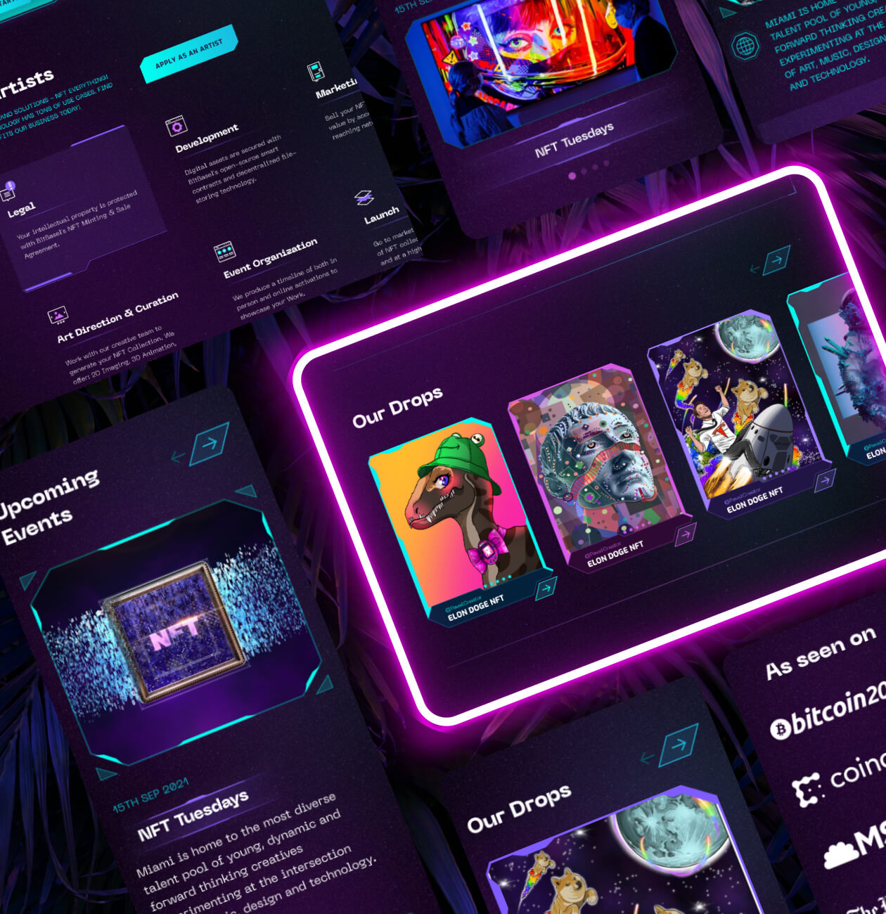 BitBasel – NFT Community landing page - Website Development - Photo 4