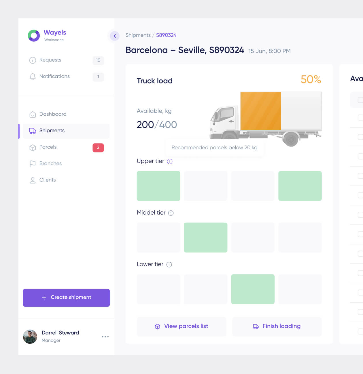 Wayels – Courier System Dashboard - Website Development - Photo 2