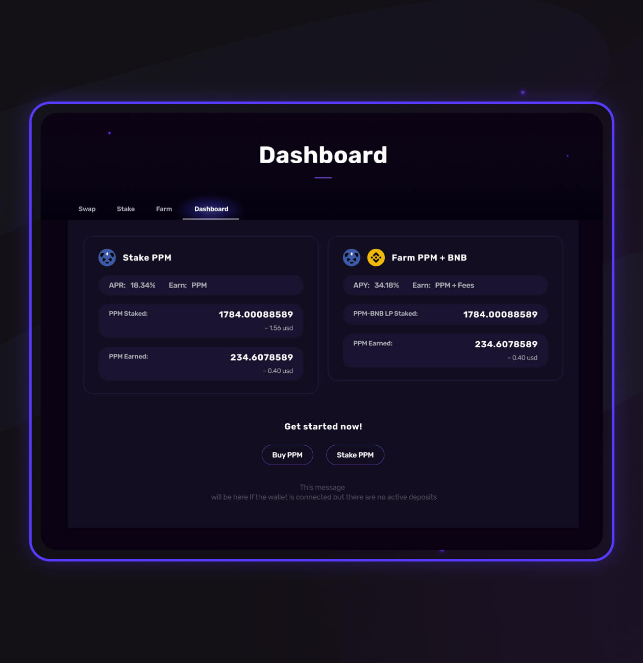 Punk Panda – Swap, Stake, and Farming platform - Website Development - Photo 3