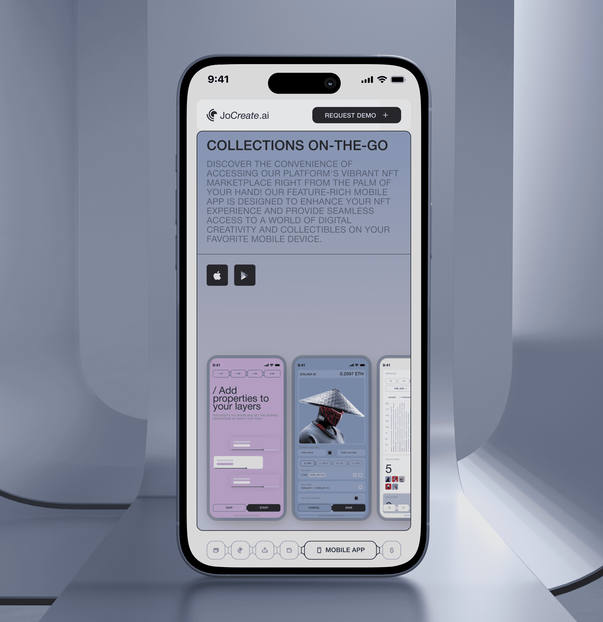 JoCreate – Promo website for web app - Website Development - Photo 4