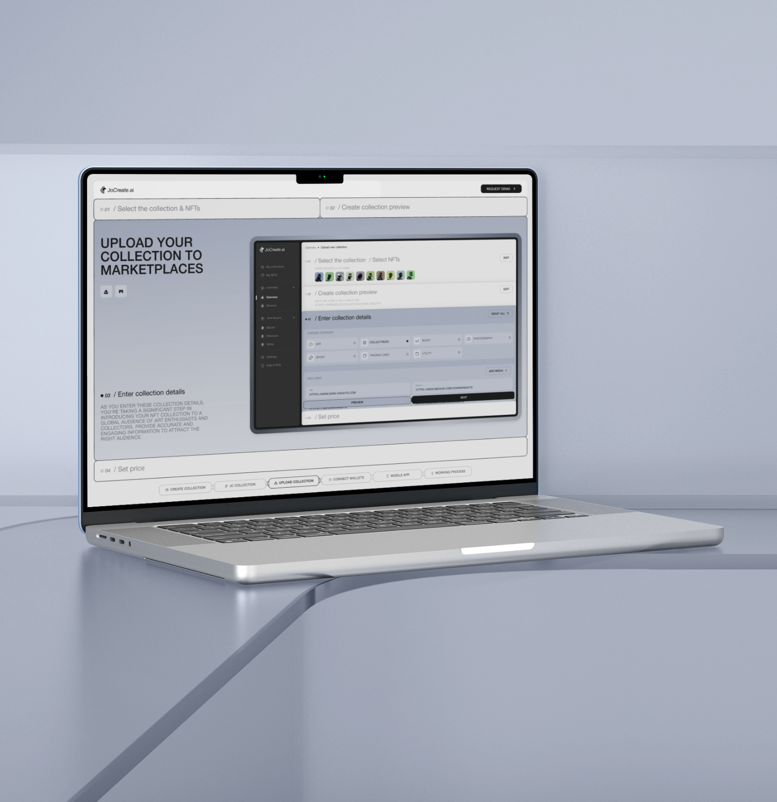 JoCreate – Promo website for web app - Website Development - Photo 11